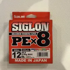 SUNLINE SIGLON PE×8 0.8号 200m マルチカラーのサムネイル