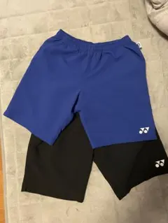 YONEXハーフパンツ　黒と青2色セット　 黒Sサイズ、青Mサイズ