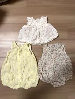 プチバトー　韓国ベビー服　ロンパース　女の子　まとめ売り