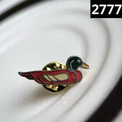⭐︎2点目から半額⭐︎ヴィンテージピンバッジ　フランス雑貨　ピンズ　カモ　鳥のサムネイル