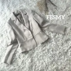 FESMY＊テーラードジャケット ベージュ フォーマル 七五三 オフィス 秋S