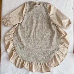 samoe サモエ　お食事エプロン　長袖　花柄　オシャレ　マルチウェア