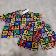 rela ディズニー　ミッキー　ミニー　半袖　セットアップ　110