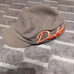 【レア】Dickies ワークキャップ 紺 刺繍ロゴ