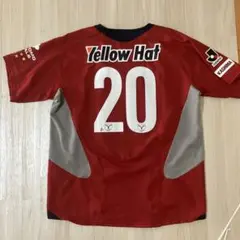 鹿島アントラーズ2006-07アウェイユニフォーム野沢拓也直筆サインNIKE