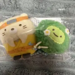 すみっコぐらしshop限定 てのりぬいぐるみセット ねこ&ざっそう 忍者テーマ