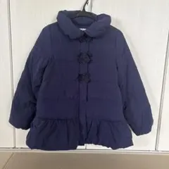 【美品】Noeil aime BeBe ダウンコート　ネイビー150