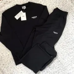 MARITHÉ PARIS ブラックスウェットセット　S外国サイズ　M相当