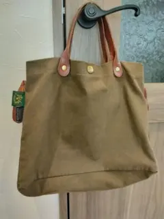 IL BISONTE /CANVAS x LEATHER/TOTEBAG