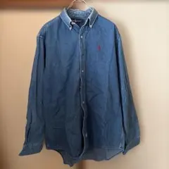 Ralph Lauren デニムボタンダウンシャツ L