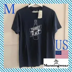 レア 新品 マンシングウェア USA メンズ Tシャツ ネイビー 紺 Mのサムネイル
