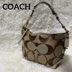 【美品】COACH コーチシグネチャー ワンショルダーバッグ　10619