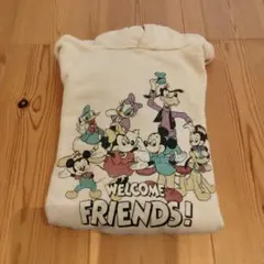 ミッキー キャラクター トレーナー　ワンピース WELCOME FRIENDS!