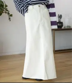 レプシィム　LEPSIM チノフレアスカート　ホワイト