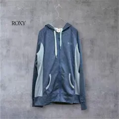 ロキシー パーカー ラッシュガード メッシュ UVカット 水着 速乾 ブルー Mのサムネイル