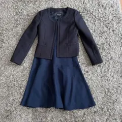 セレモニー　ネイビー ジャケット　ワンピ　セットアップ