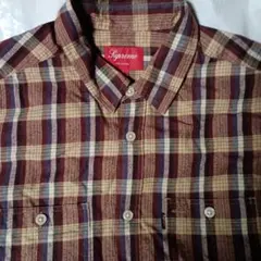 美品】Supreme シュプリーム ネルシャツ チェックシャツ マルチカラー
