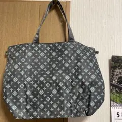 幾何学模様エコバッグ グレーとミントのサムネイル