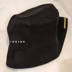 新品　DANIELWELLINGTON　バケットハット　黒　ロゴ　7000円程度