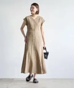 green label relaxingマーメイドスリーブワンピース