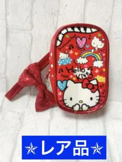 【レア‼️】ハローキティ ポーチ デジカメケース 平成レトロ サンリオ