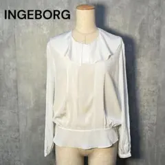 美シルエット☆ INGEBORG フリルピーターパンカラー&ピンタック ブラウスのサムネイル
