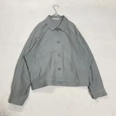 UNIQLO ユニクロ ショートジャケット グレー ブルゾン ゆったり