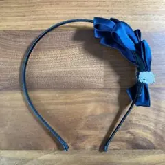 カチューシャ　パール　リボン　お呼ばれ　ヘアアクセ　ヘッドアクセ　フォーマル