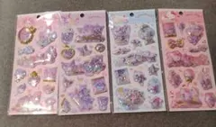 正規品 サンリオ キラキラカプセルシール☆4枚セット☆
