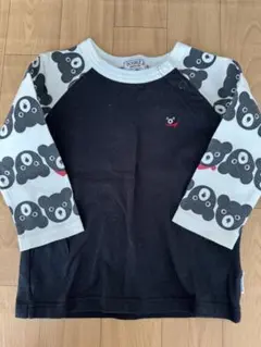 DOUBLE.B クマ柄 長袖Tシャツ 80