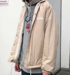 コーチジャケット ナイロンジャケット M ベージュ ユニセックス 新品未使用