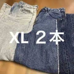 GU バレルレッグジーンズ　XL