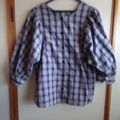 GU チェック柄 半袖シャツ