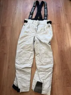 DESCENTE ホワイト スノーボードパンツ