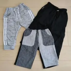 【3点セット】ベーシックカラーボトムス 120cm〜130cmサイズ
