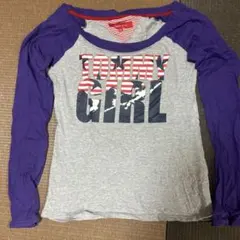 tommy girl 長袖Tシャツ XS グレー/パープルのサムネイル