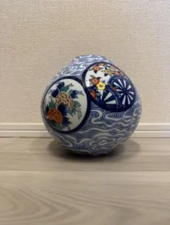 九谷焼風 一輪挿し 花瓶 三足 花器 和風 陶器 インテリア 作家物 九谷焼風 一輪挿し 花瓶 三足 花器 和風 陶器 インテリア 作家物