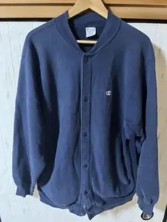 Champion ネイビー ボタン付きカーディガン