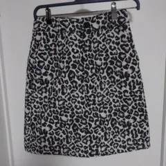 LOWRYS FARM ヒョウ柄 ミニスカート フリーサイズ