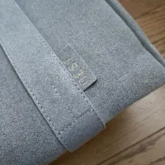 グレー　 スエード風 トートバッグ　大容量　ショルダー