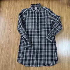 UNIQLO チェック長袖シャツ　丈長