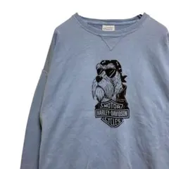 FBTP バイク スウェット ハーレーダビットソン 犬 ロゴ
