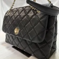 美品 希少 Kate spade 2WAY レザー チェーンショルダーバッグ 黒