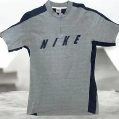 【希少】NIKE 銀タグ　ナイキ　ハーフジップ 半袖 90's y2k 春服古着