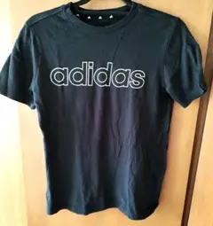 ⑤adidas ブラック Tシャツ