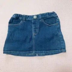 DOUBLE.B デニムスカート 100cm ミキハウスのサムネイル