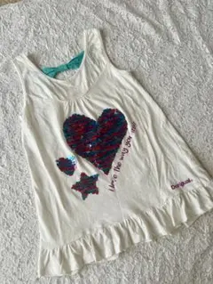 Desigual ノースリーブ トップス ハート スパンコール　140のサムネイル