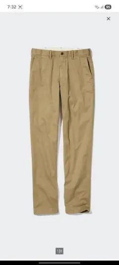 UNIQLO　レギュラーフィットチノ　ベージュ　w79