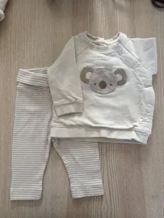 H&Mのベビーセットアップ 62サイズ　美品