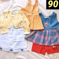 ファミリア有❣️90 女の子 夏服 5点 まとめ売り レトロ スヌーピー